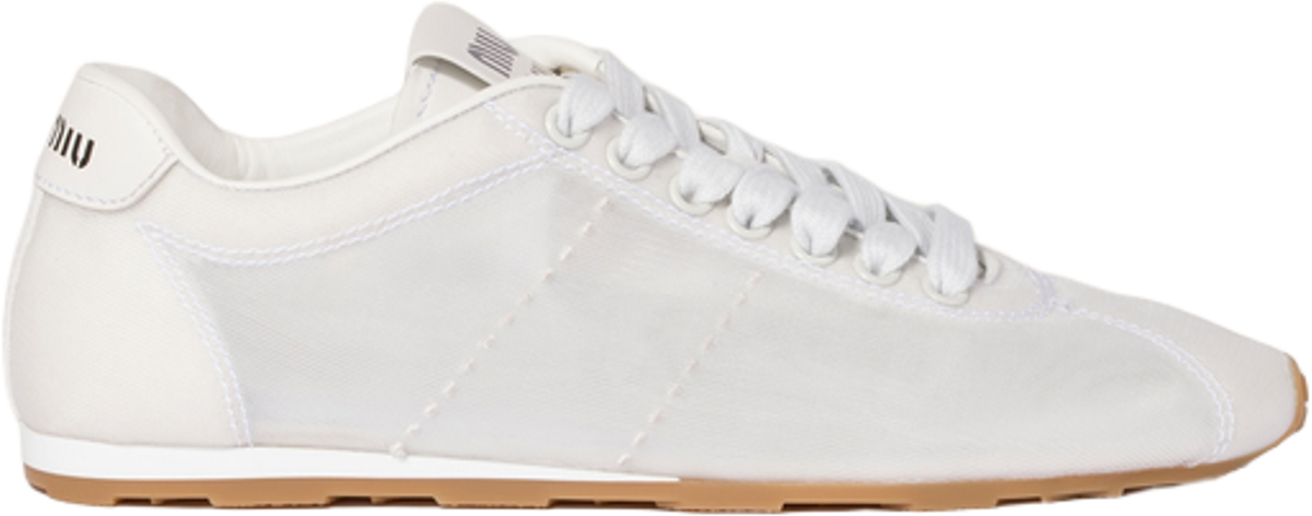 Miu Miu Plume Mesh Fabric Sneakers