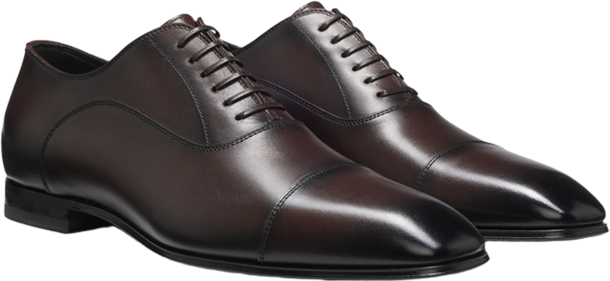 Hugo Boss Boss By Beckham Cap-Toe Oxford Shoes In Leather