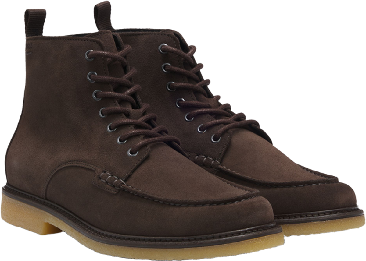 Hugo Boss Suede Half Boots With Crepe Outsole