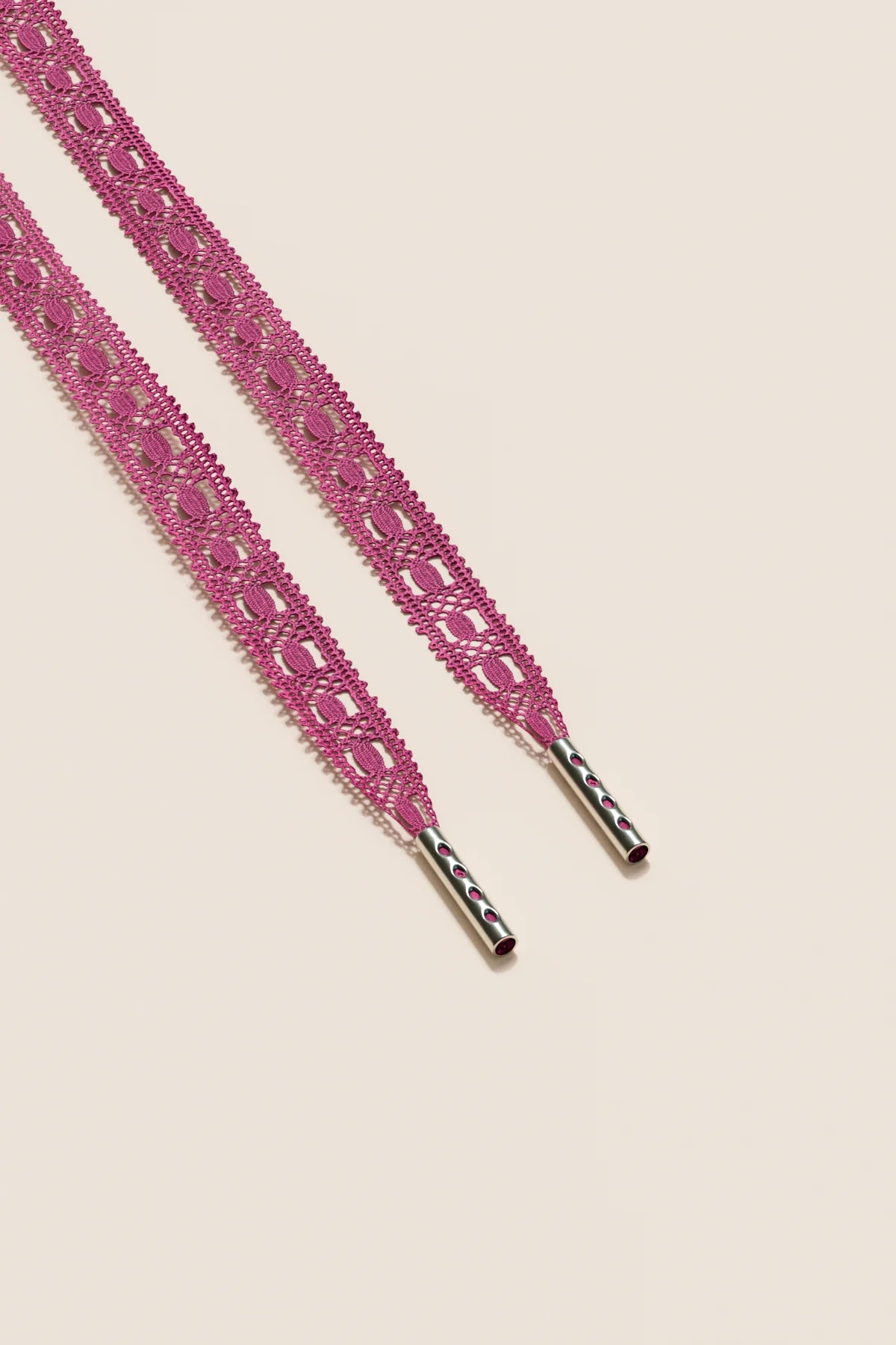 Senkels Hibiscus Crochet Shoelaces with Nickel Aglets