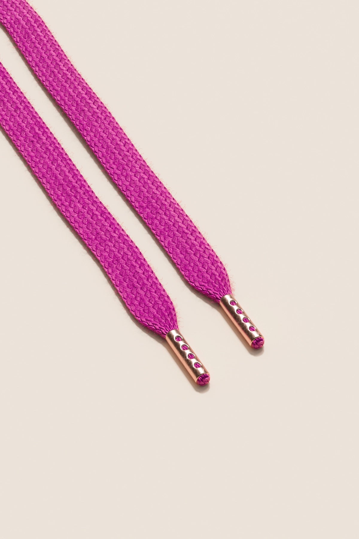 Senkels Hibiscus Sneaker Shoelaces with Rose Gold Aglets