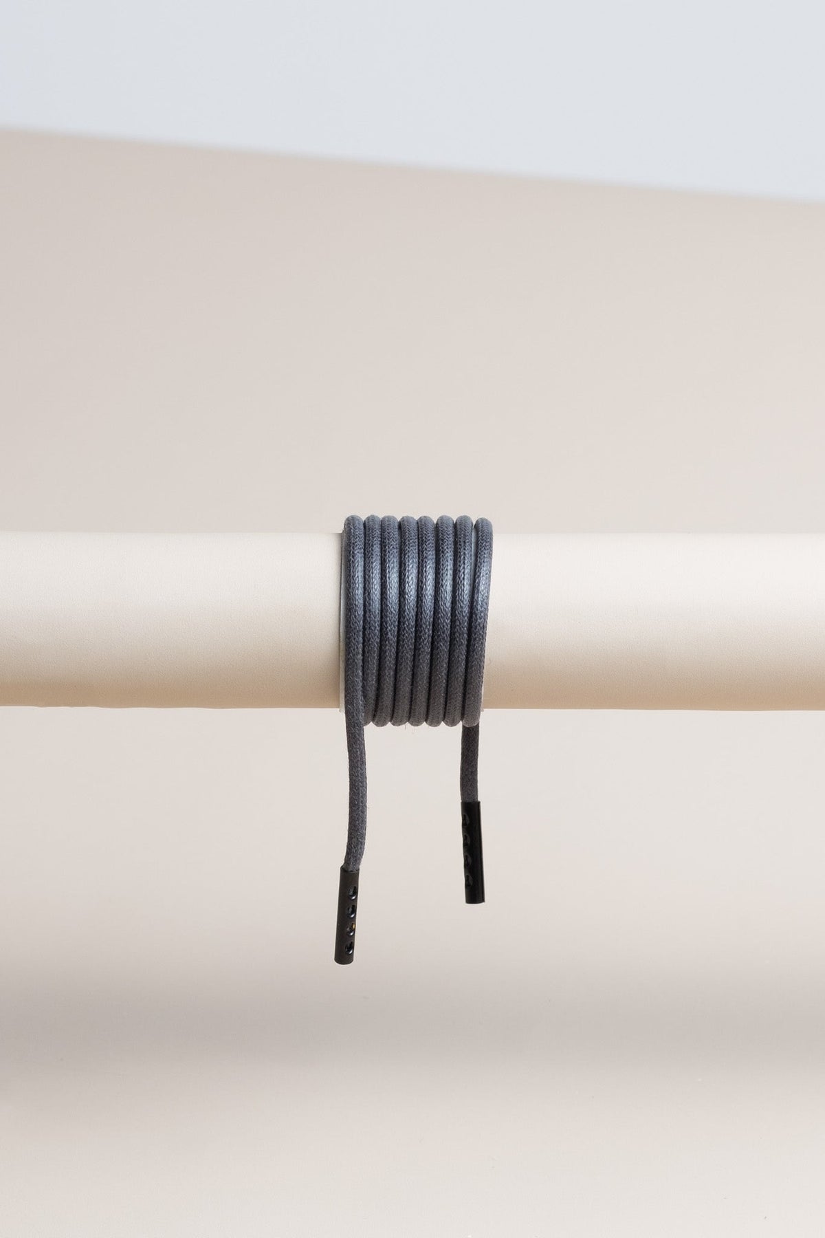 Charcoal Grey - Round Waxed Shoelaces | Senkels