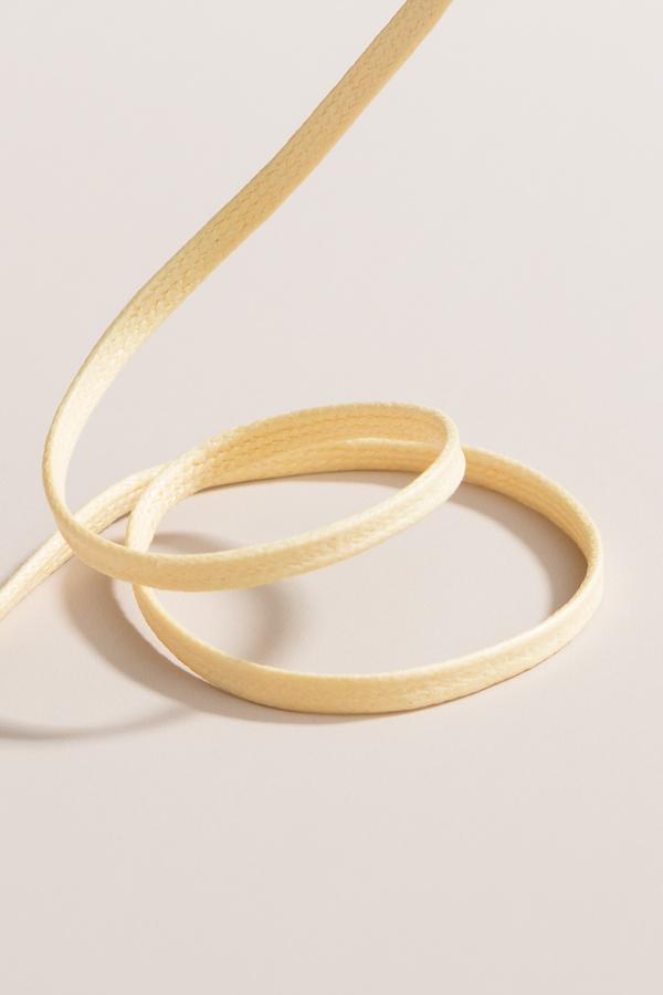 Chardonnay - 3mm Flat Waxed Shoelaces