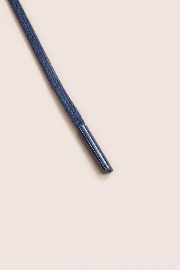 Dark Blue - 3mm Flat Waxed Shoelaces