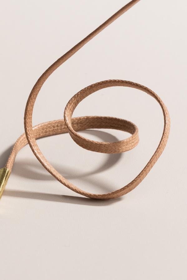 Taupe - 3mm Flache Gewachste Schnürsenkel