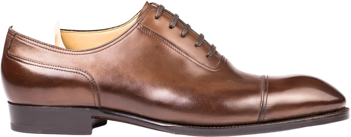 Saint Crispins Oxford plain sewn and straight toe box