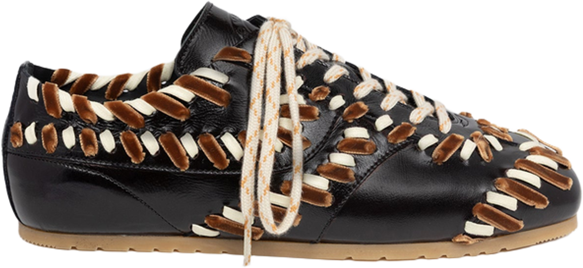 Dries van Noten Embellished leather sneakers