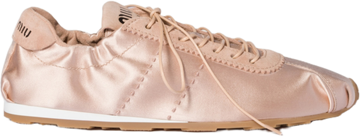 Miu Miu Plume Satin Sneakers