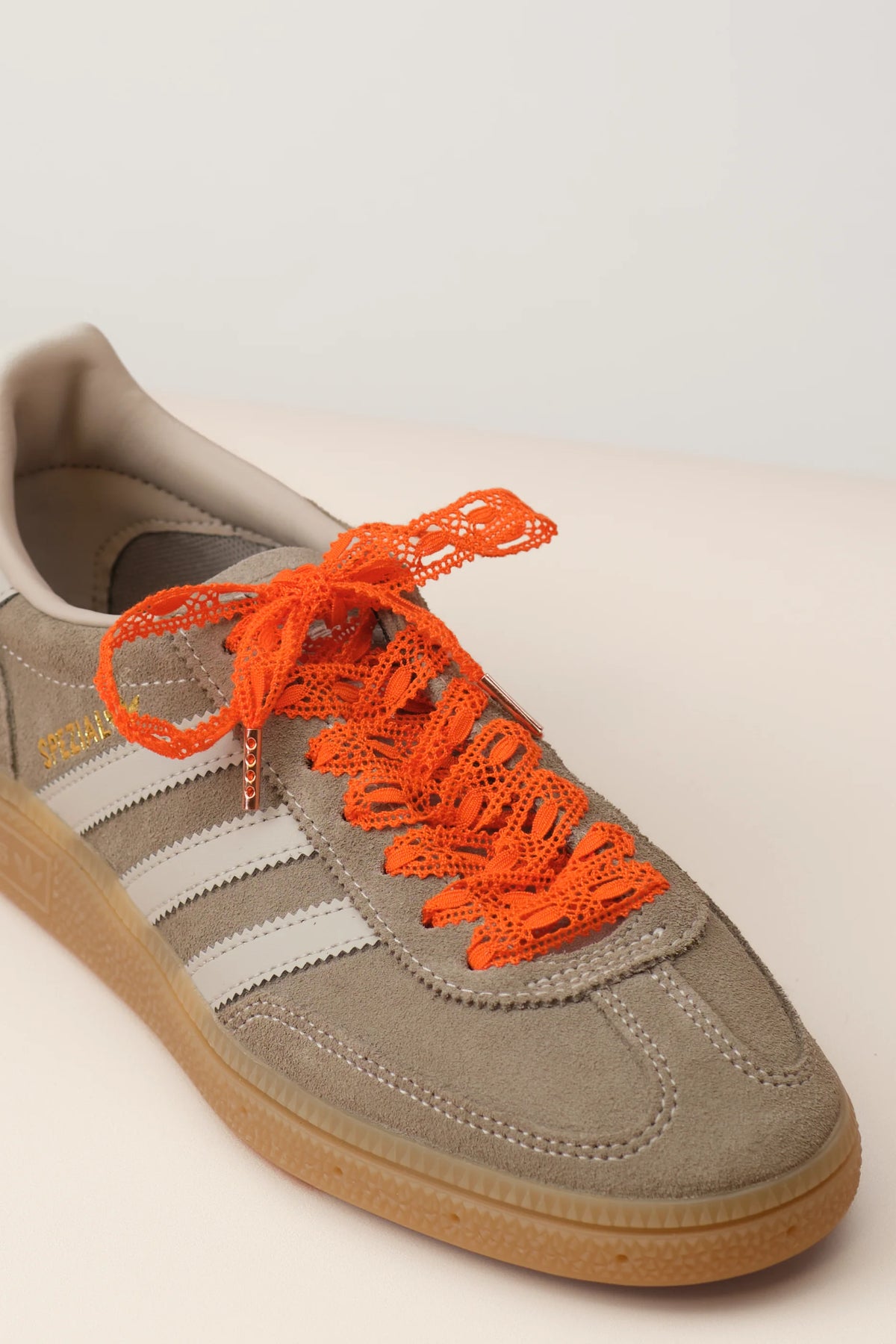 Senkels Orange Crochet Shoelaces