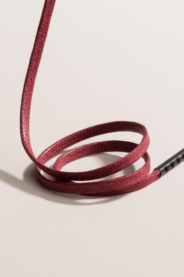 Bordeaux - 3mm Flat Waxed Shoelaces