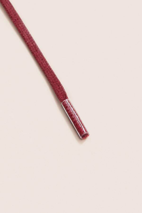 Bordeaux - 3mm Flat Waxed Shoelaces