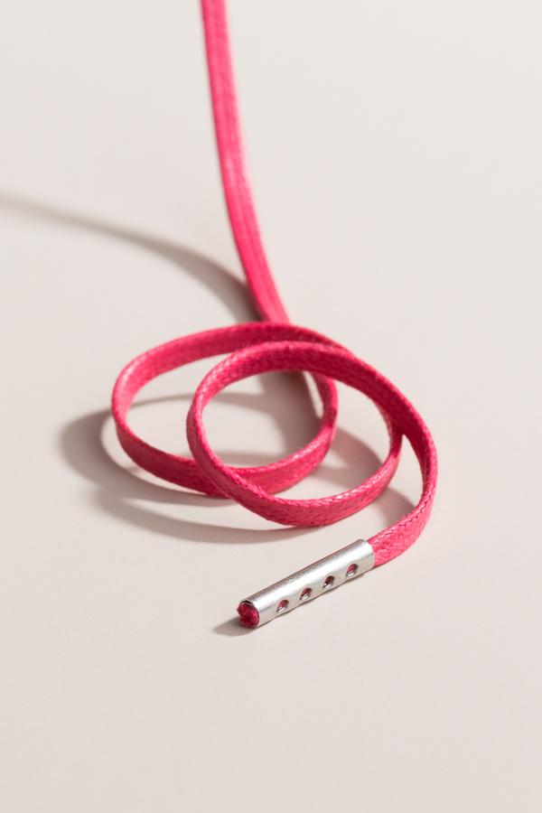 Magenta - 3mm Flache Gewachste Schnürsenkel