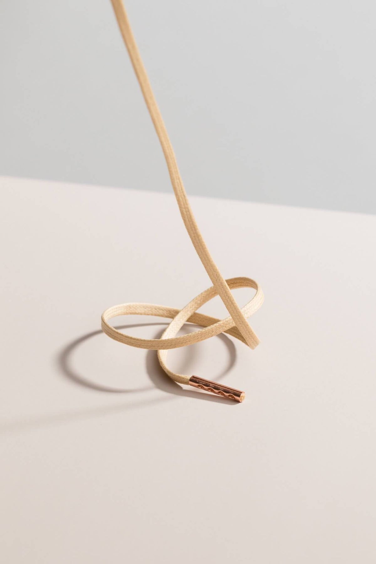 Champagne - 3mm Flat Waxed Shoelaces