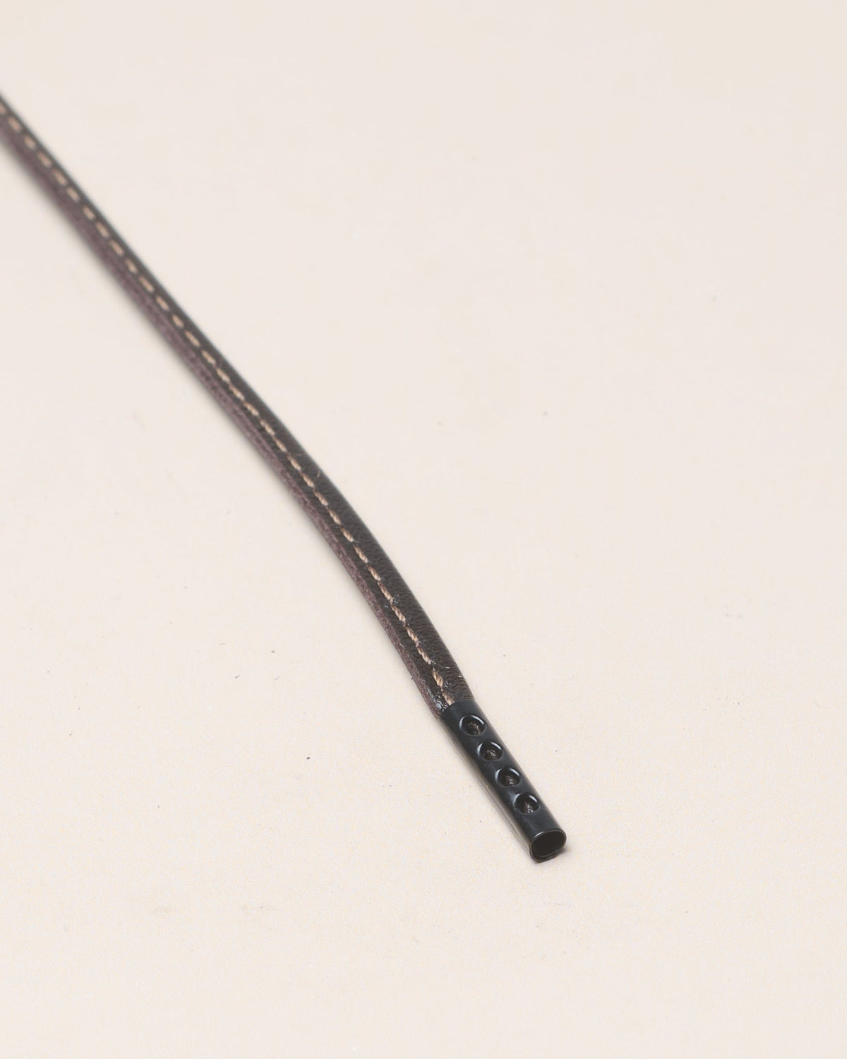 Dark Brown - 4mm Stitched Leather Shoelaces