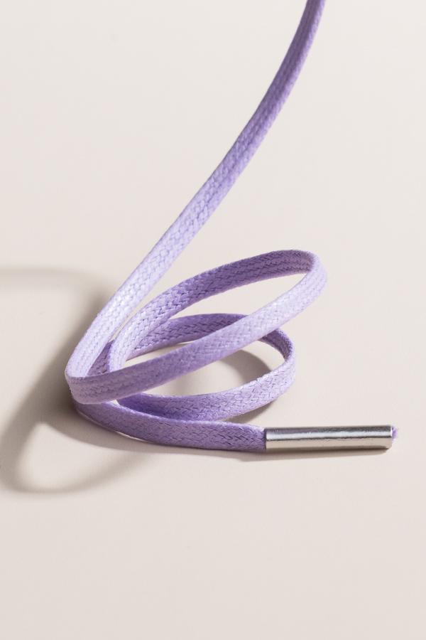 Lilac - 3mm Flat Waxed Shoelaces