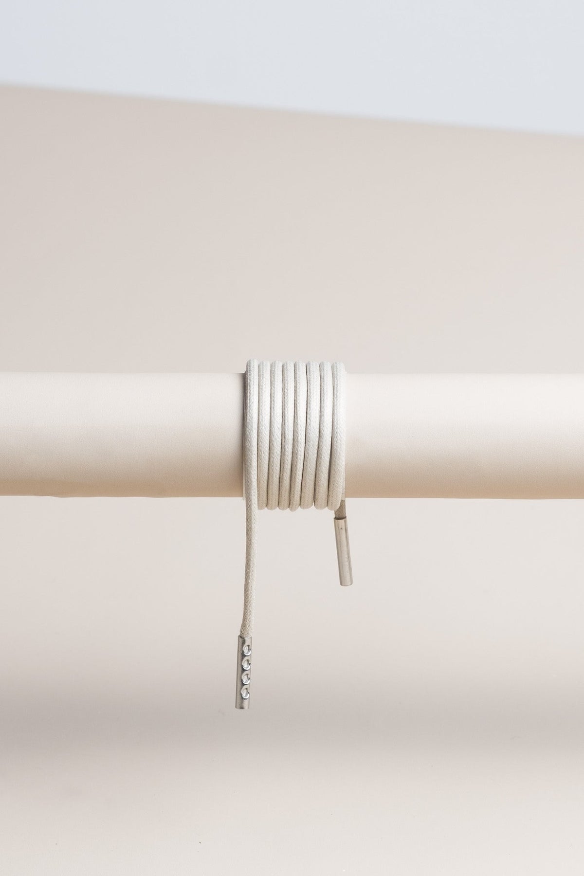 Nickel Grey - Round Waxed Shoelaces | Senkels