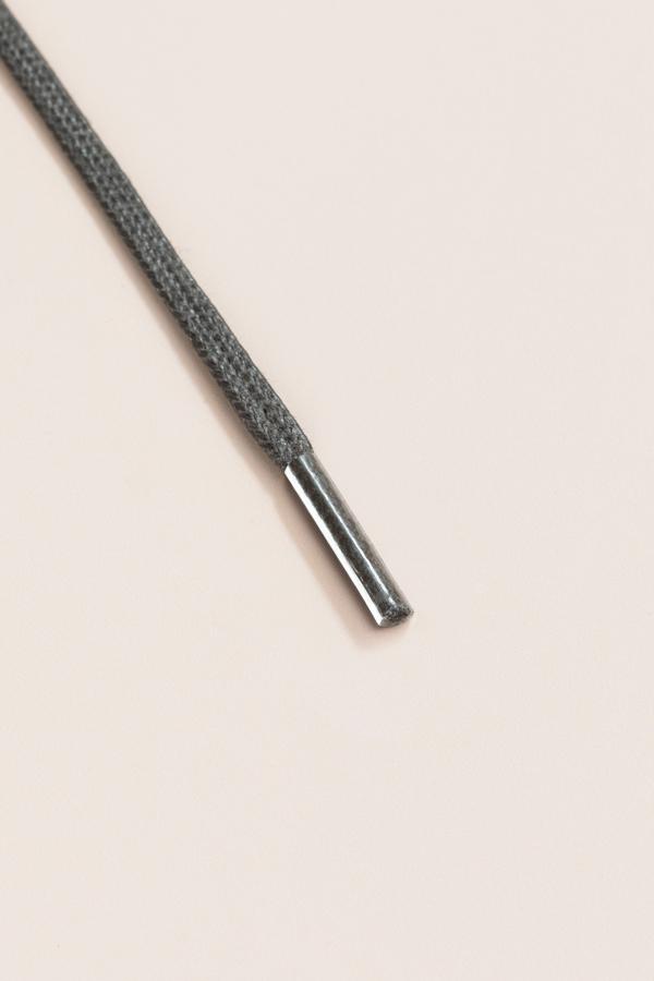 Dunkelgrau - 3mm Flache Gewachste Schnürsenkel